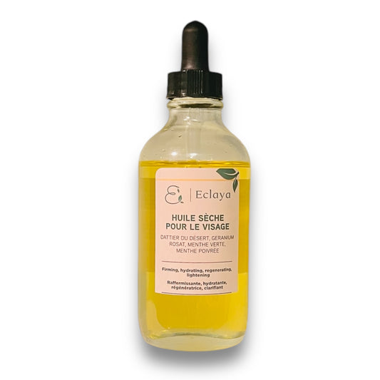 Dry Facial Oil with Desert Date Oil - Spearmint, Peppermint, Rosat Geranium