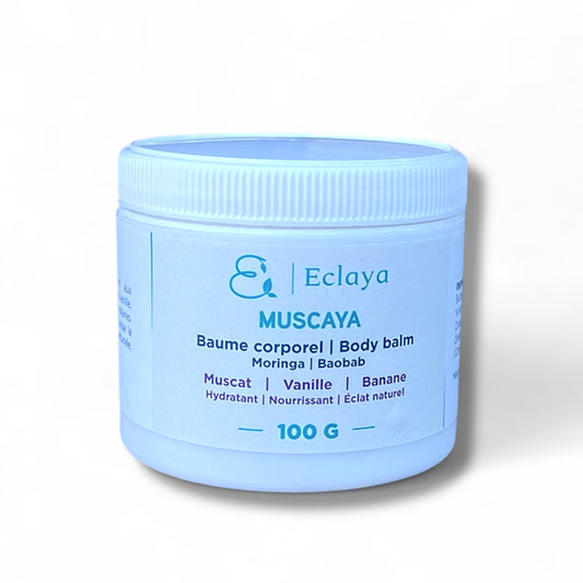 MUSCAYA – Baume Nourrissant à la Vanille & Pain Banane | Beurre de Karité, Moringa & Baobab